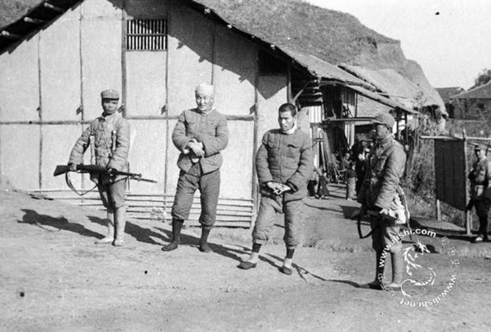 战争中被俘虏的日本士兵