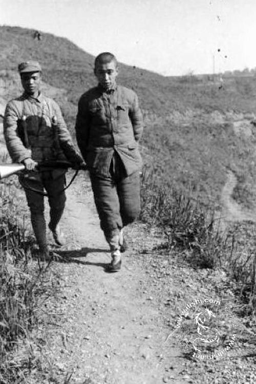 战争中被俘虏的日本士兵