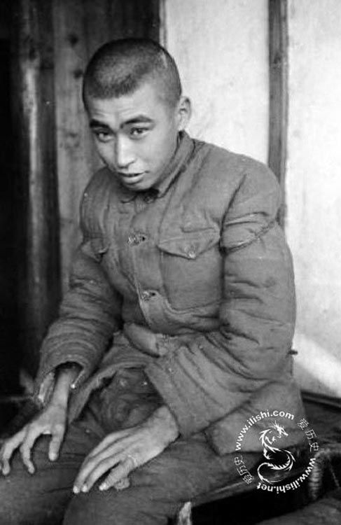 战争中被俘虏的日本士兵