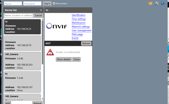 ONVIF Device Manager v2.2  onvif协议内网检测