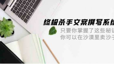 终极杀手文案-撰写系统 只要你掌握了这些秘诀 你可以在沙漠里卖沙子-42节